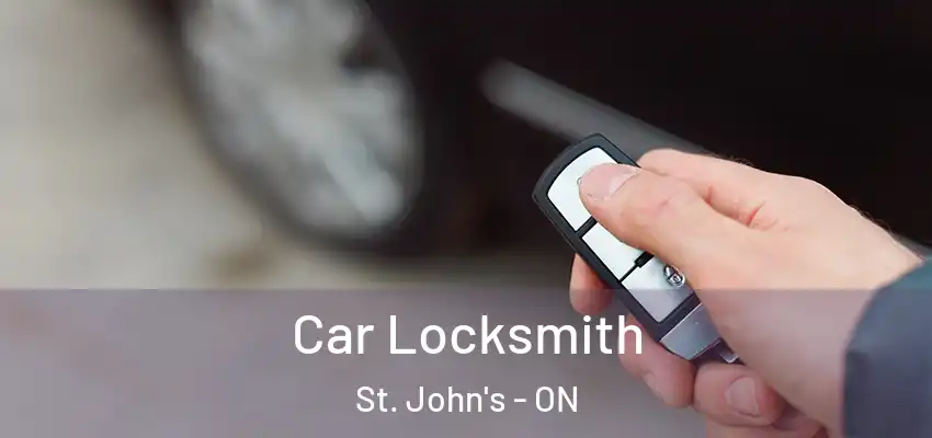  Car Locksmith St. John's - ON