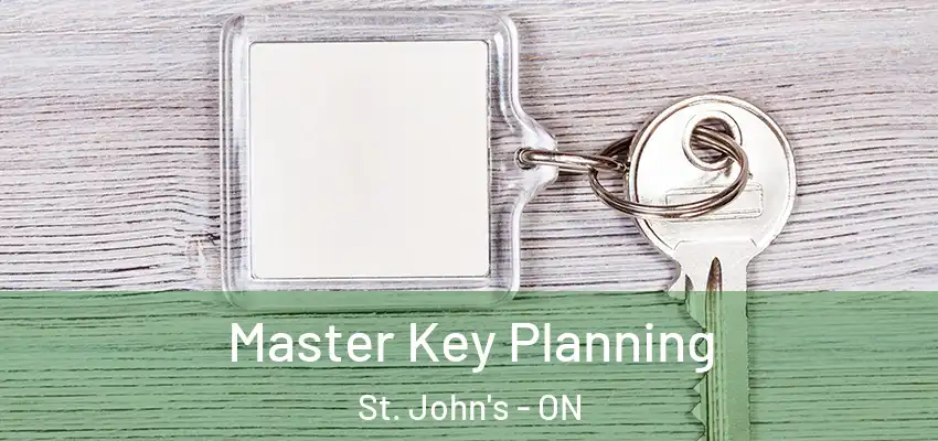  Master Key Planning St. John's - ON