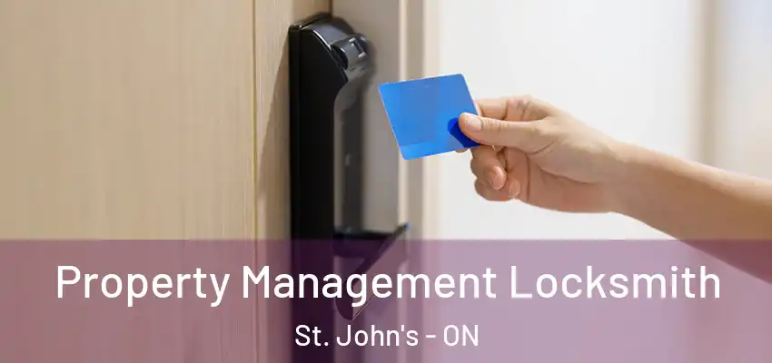  Property Management Locksmith St. John's - ON